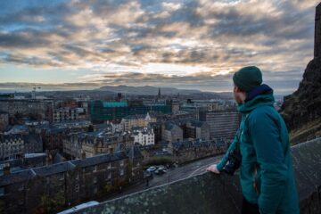 Vista desde el castillo de Edimburgo