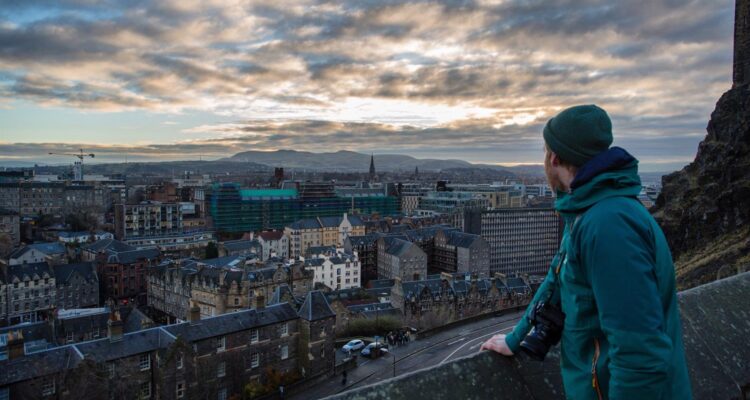 Vista desde el castillo de Edimburgo